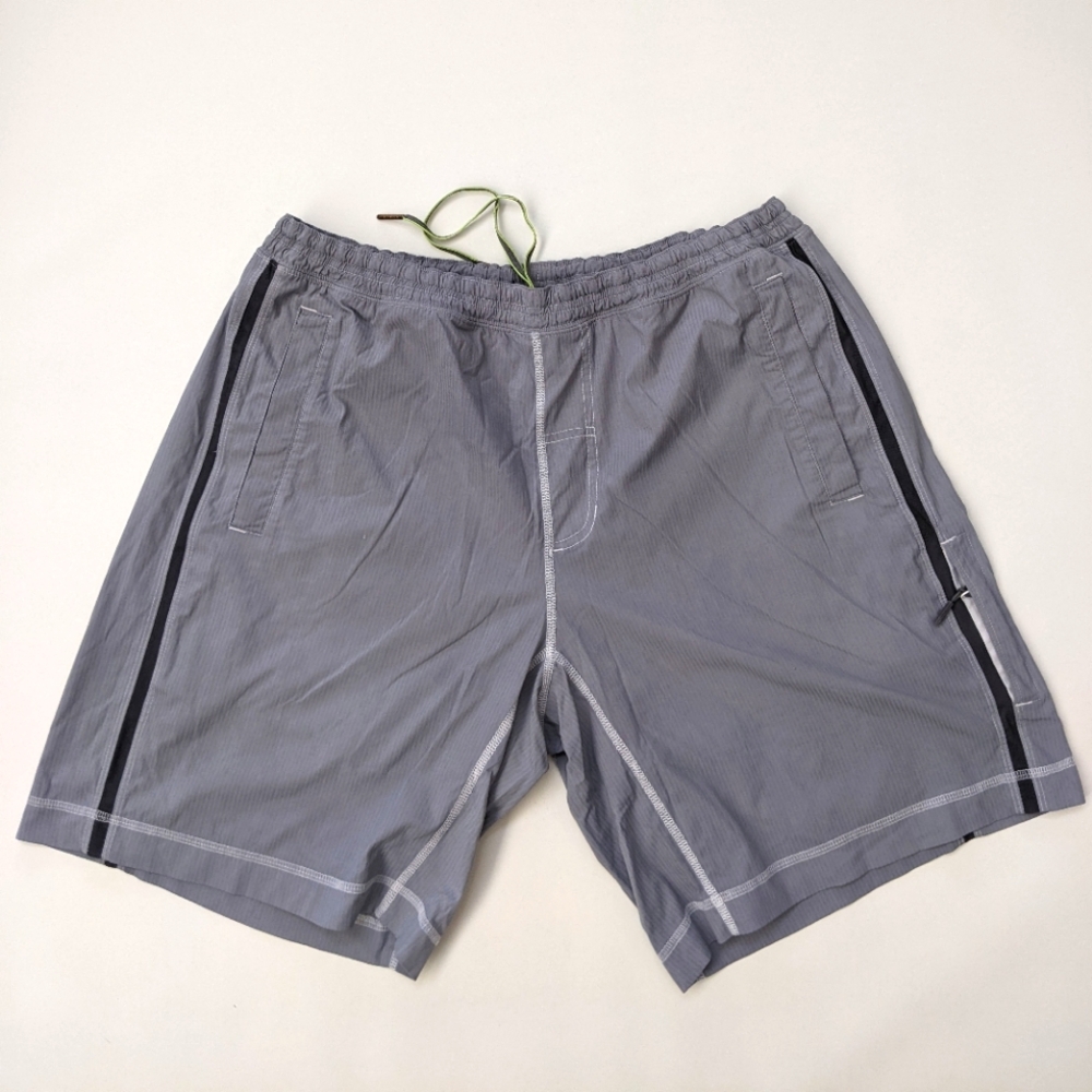 Lululemon Pace Breaker lined grey shorts pants, size XL